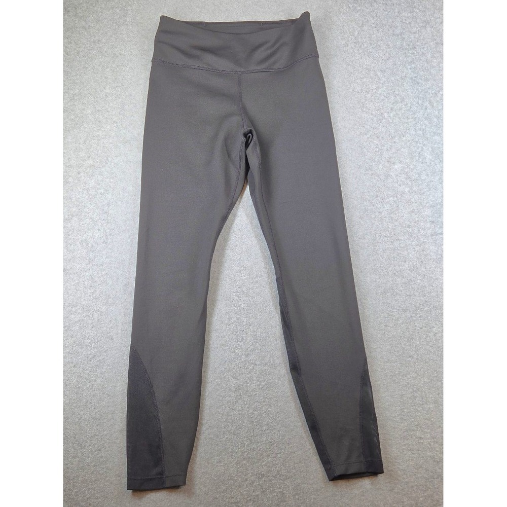 Nike Dri Fit Gray Mesh Panel Athletic Leggings Womens Small Tights